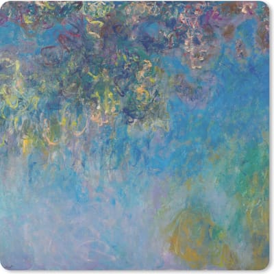 Muismat 20x20 cm - Mousepad Blauweregen - Claude Monet - Muismatten