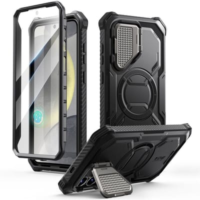 Armorbox geschikt voor Samsung Galaxy S25 Plus hoesje met screen protector - Zwart