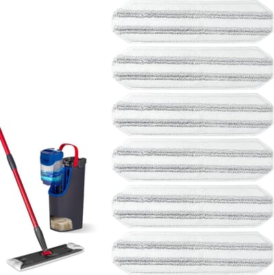 10 Stuks Dweildoek - Microvezel Reinigingsdoek - Dweilpads - Absorberend - Wasbaar - Vervangende Dweilpads - Machinewasbaar, Platte Dweilvervanging - Voor Thuis, Kantoor, Hardhout, Marmer, Tegels