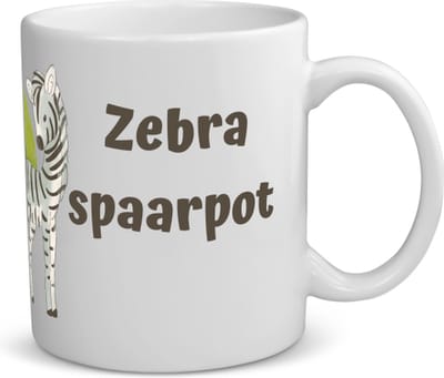 Akyol - zebra koffiemok - theemok - Zebra - dieren liefhebbers - leuke cadeau voor iemand die van houdt van zebra's - verjaardagscadeau - kado - gift - 350 ML inhoud