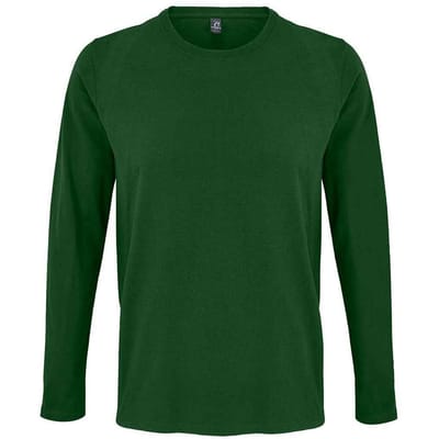 SOLS Heren Keizerlijk T-Shirt met lange mouwen (Fles groen)