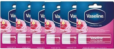 Vaseline Rosy Lippenbalsem - 6 x 4.8 g