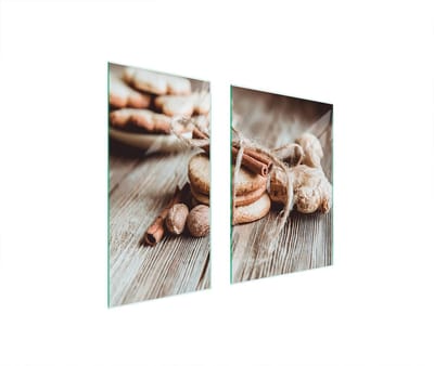 TMK ArtDeko - Serie - Glazen Snijplank - 75x52 cm - Cinnamo