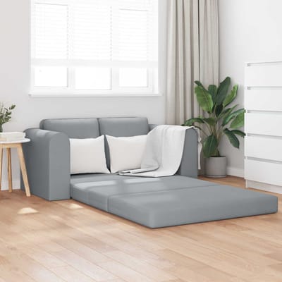 vidaXL - Slaapbank - Lichtgrijs - 148 - x - 71 - x - 83 - cm - Stof