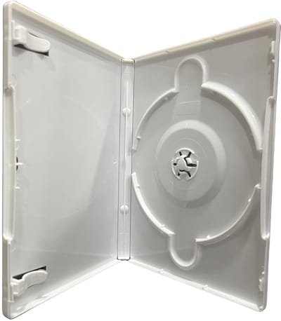 Dailygoods- Hoesje DVD - 50 x Enkele Witte Hoesjes - Slagvast Polypropyleen - Hoogwaardige Bescherming - Geschikt voor Boekje tot 3mm - Octrooi Vergrendelschijf - Dvd-hoes