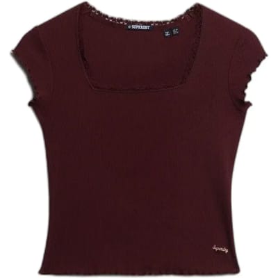 Superdry - Athletic Essentials T-shirt met vierkante hals - Dames - T-shirts