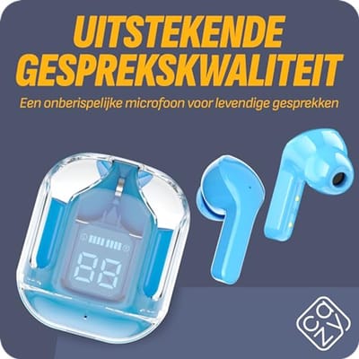 Draadloze Oordopjes met Bluetooth en Oplaadcase - IPX4 Waterbestendig