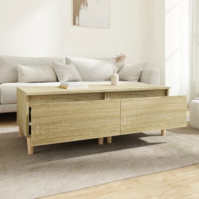 vidaXL - Bijzettafels - 2 - st - 50x46x35 - cm - bewerkt - hout - sonoma - eikenkleurig