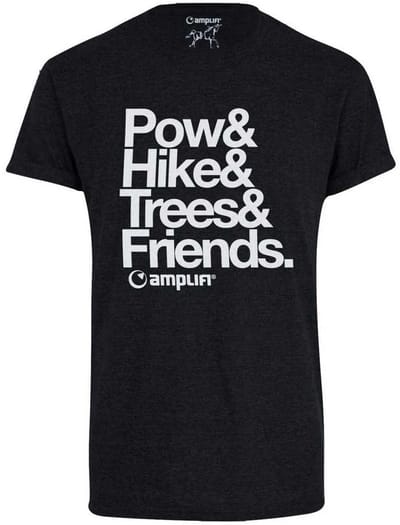 Amplifi Claim Snow T-shirt Met Korte Mouwen Zwart M Man
