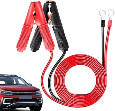Auto Veiligheidsset - Startkabels Accu - Voertuig Starten - Met Zekering - 1 Meter - Zwart Rood
