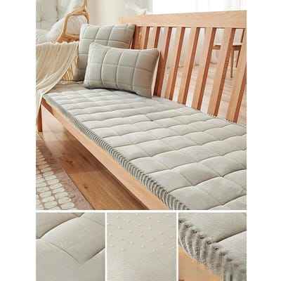 Kristal fluwelen bankkussen Herfst en winter Antislip zitkussens Verdikt massief houten bankhoes zitkussen 50*100