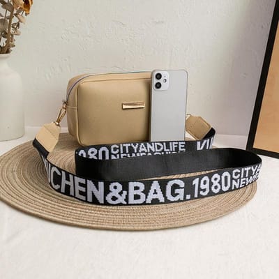 Dames Tassen Nieuwe Lente en Zomer Kleine Vierkante Tas Contrasterende Letters Schoudertas Crossbody Tassen Dames Tassen brown