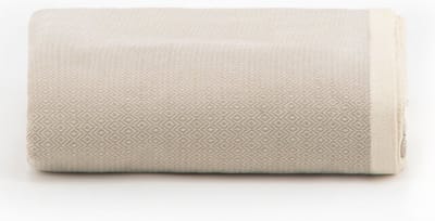 Lantara Diamant - Grand foulard Plaid - Zand - Katoen - 190x290cm