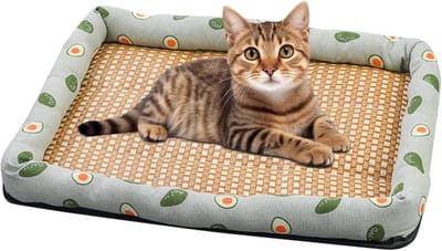 VHV - Koelmat Hond - Koelmat voor Hond en Kat - Ademend Zomer Ligkussen - Voor Bench Sofa en Reizen - 42 x 31 cm