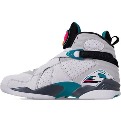 Jordan 8 Retro South Beach GS 305368-113 36.5 black