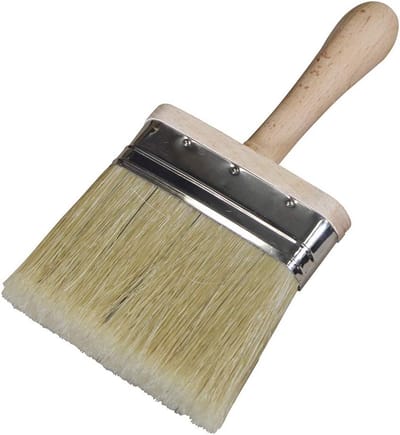 Zachte Stofborstel 100mm 4 inch met Houten Handvat voor Schilderen en Afwerken