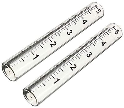 Dailygoods- Regenmeter Transparant - Pluviometer - Regenmeter Glas - Regenmeter met Grondpen - Nauwkeurige Metingen - Ideaal voor Tuin - Neerslagmeter