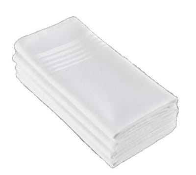 De Witte Lietaer Servetten Deauville 51x51 Cm Katoen Wit 4 Stuks