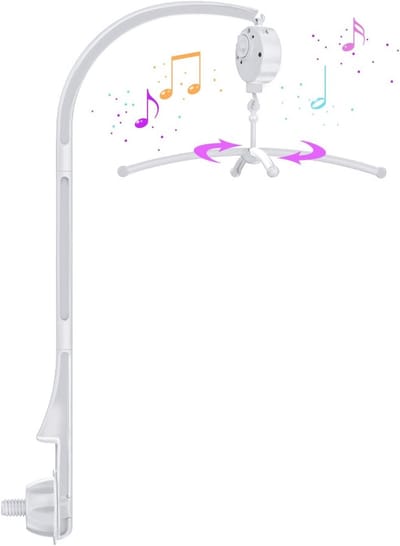 Verstelbare Mobiele Telefoonhouder voor Kinderbed en Commode met Muziekdoos