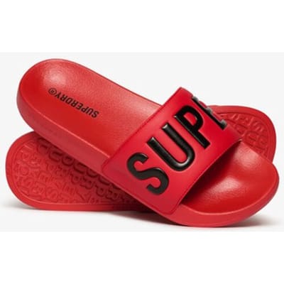 Superdry Core Badslippers met Print Rood Grootte: 8-9