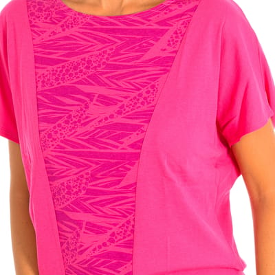 Dames-T-shirt met korte mouwen en ronde hals Z1T00685