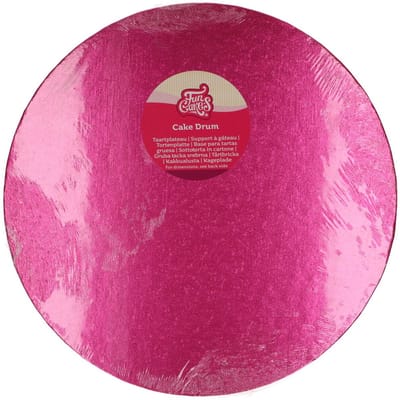 FunCakes Cake Drum Rond - Cerise - Ø35,5 cm / 12 mm - Taartonderlegger - Taartkarton