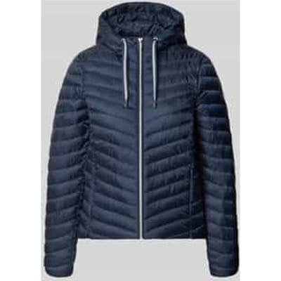 Regular fit gewatteerd jack met capuchonkraag