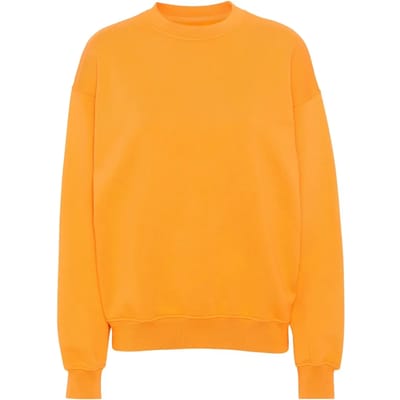 Sweatshirt ronde hals Colorful Standard Organic oversized sunny orange