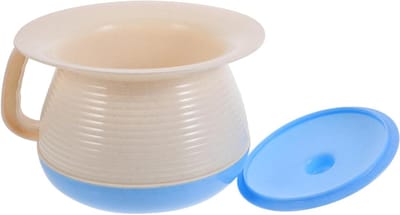 Kamer Pot - Urine Emmer - Huishoudelijk Gebruik - Met Deksel - 20.5 cm - Blauw
