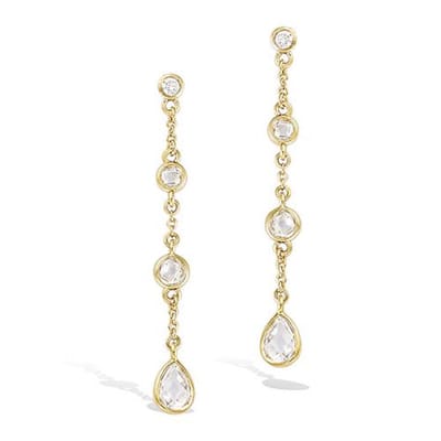 CHIVAL - Oorbellen 18K Verguld Goud "Crystal Drop" - Elegant, Steen, Hangers, Hypoallergeen, Luxe, Cadeau voor haar, Zirkonia, Sieraad, Tijdloos, Liefde, Romantiek, Geschenkverpakking, Valentijn, Moederdag