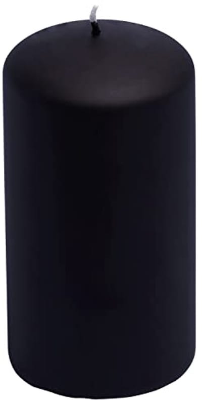 Zwarte Glitter Pilaren Kaarsen - Perfect voor Feestdagen en Cadeaus