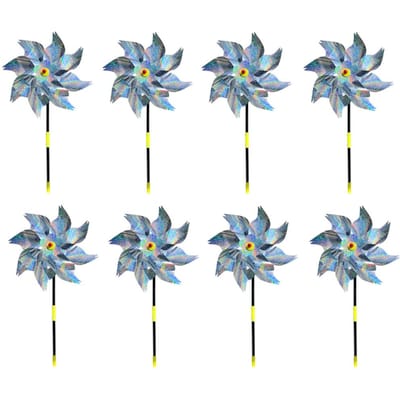 8 Stuks Vogelverschrikker Windmolen Reflecterend Tuin Plant Bloem Vogelafweermiddel Windmolen Tuin Tir-single sword