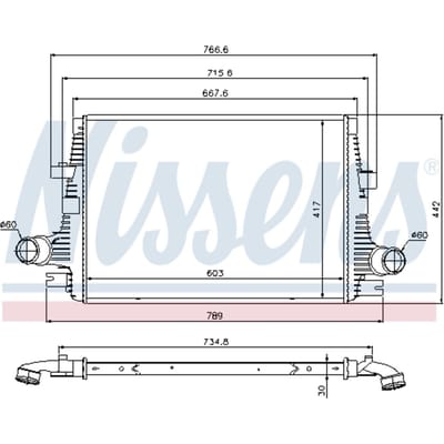Intercooler NISSENS 96644