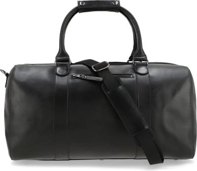BUCKLE & SEAM Leren Reistas Willow Dot Weekender Black Zwart