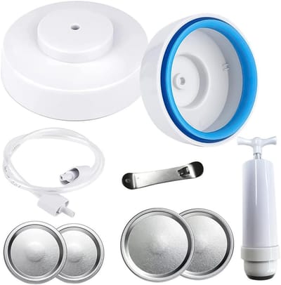 Vacuümsealerset voor potten, handpomp voor sealen met slang, universele sealset voor flessen met brede hals