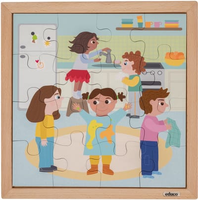 Hygiëne puzzels - Handen wassen - Educo - Educatief speelgoed