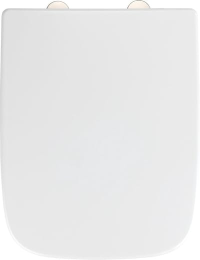 Wenko Toiletbril 37,5 X 46,5 Cm Rvs Wit