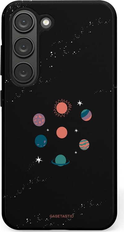 Casetastic Hoesje Geschikt voor Samsung S23 - Stijlvolle Beschermende Duo-layer Case - Universum familie