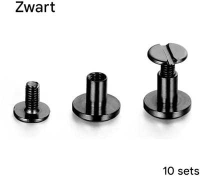BukkitBow - Luxe Studs Schroeven 10 Stuks - Metalen Klinknagels 9x5mm - DIY Holnieten voor Riemen Tassen en Kleding