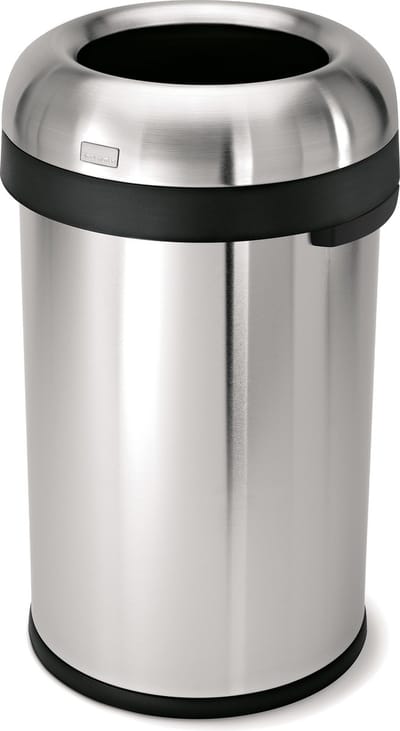 Afvalemmer Bullet Open Top RVS, 80 liter - Simplehuman