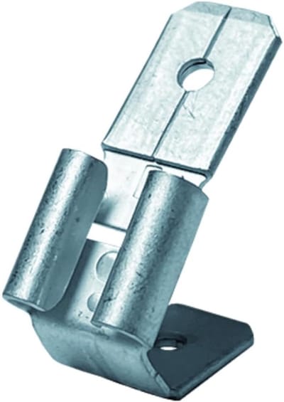 10 Kalitec-connectoren 6,3 mm x 0,8 mm | 2x platte stekkers en 1x platte stekker | Vertind messing | Verdeelstukken voor platte connectoren | Krimpklemmen voor auto-elektronica en kabelaansluitingen