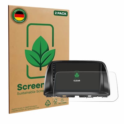 2 Stuks Screenprotector voor Mazda CX-5 2017 Infotainment System - Hoogwaardige Beschermfolie transparant
