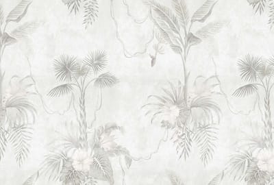 Fotobehang lifeinthetree4 DD121992 Livingwalls Walls by Patel 3 Grijs Groen Vlies 270 x 400 cm (4 delen) 3D Fotobehang