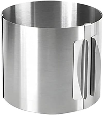 Telescopische Mousse Ring - Ronde Cake Mold - Dessert Decoreren - Verstelbare Grootte - 2 Stuks - Zilver
