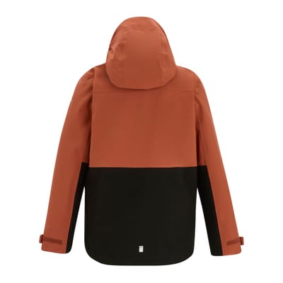 Regatta Highton Monochrome Waterdichte Jas voor Kinderen/Kinderen (Baksteen/Zwart)