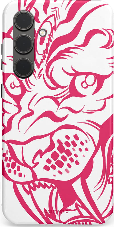 Casetastic Hoesje Geschikt voor Samsung S24 Plus - Stijlvolle Beschermende Duo-layer Case - Scherpe Strepen