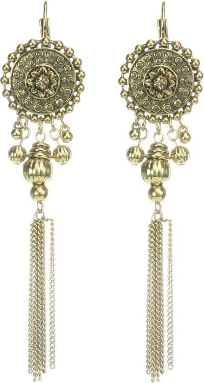 Behave - Oorhangers goudkleur - Statement voor gala of avondlook