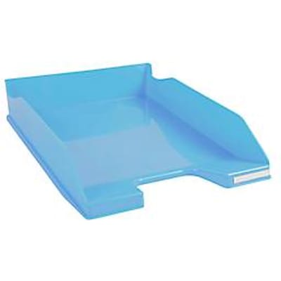Exacompta BEE BLUE Combo-Midi brievenlade, voor A4+ documenten, stapelbaar, etikethouder, kunststof, pastelblauw, 6 stuks