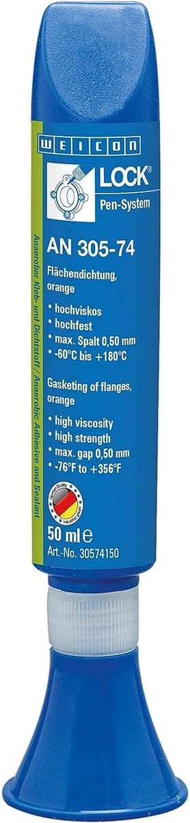WEICON AN 305-74 – Oranje Anaerobe Lijm 50 ml Pen-systeem
