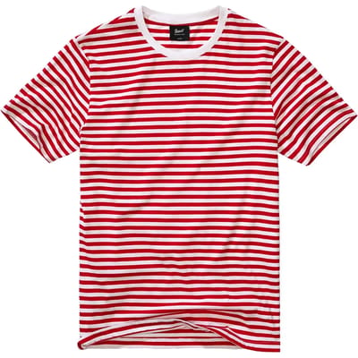 Brandit Lange Mouwen Heren T-shirt - rood/wit - XXL